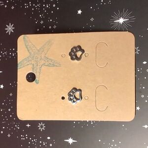 Paw print earrings